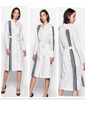 Equipment Femme Striped Roseabelle Shirt Dress